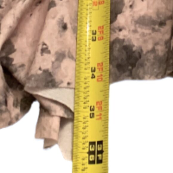 Robert Rodriquez Dress Open Back V-neck Uneven Hem Victorian Floral Pink Grey 2 - Picture 12 of 16